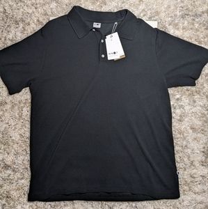 NN07 No Nationality cotton/tencel blend black polo in size XL